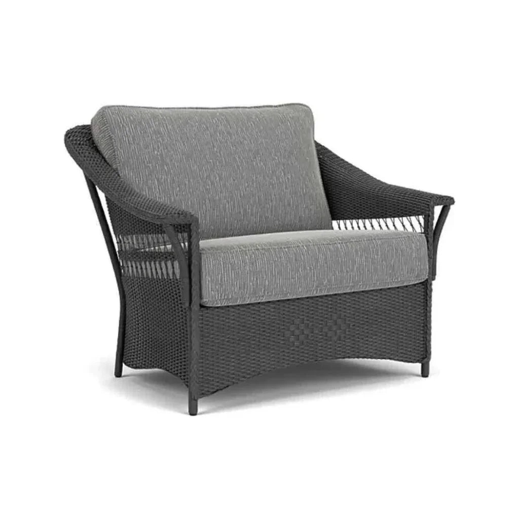 Nantucket Chair & a Half Premium Wicker Furniture-Outdoor Lounge Chairs-Lloyd Flanders-LOOMLAN