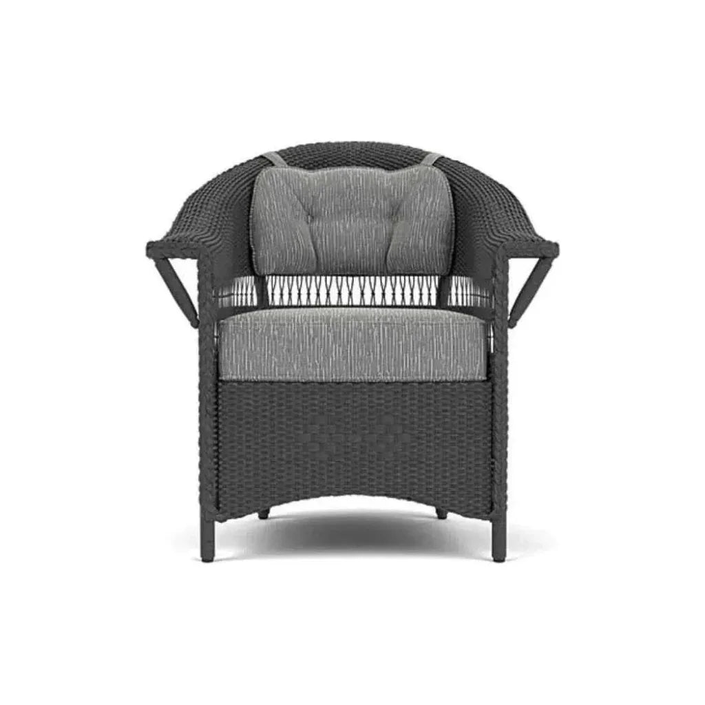 Nantucket Dining Armchair Premium Wicker Furniture-Outdoor Dining Chairs-Lloyd Flanders-LOOMLAN