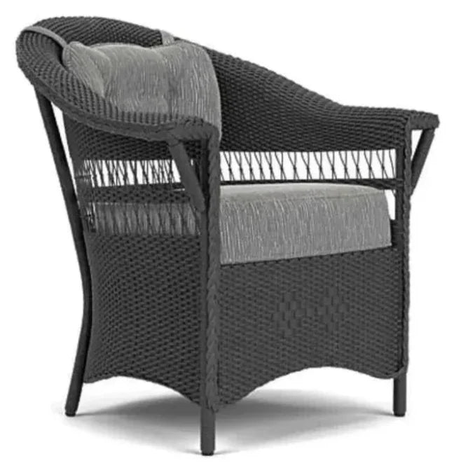 Nantucket Dining Armchair Premium Wicker Furniture-Outdoor Dining Chairs-Lloyd Flanders-LOOMLAN