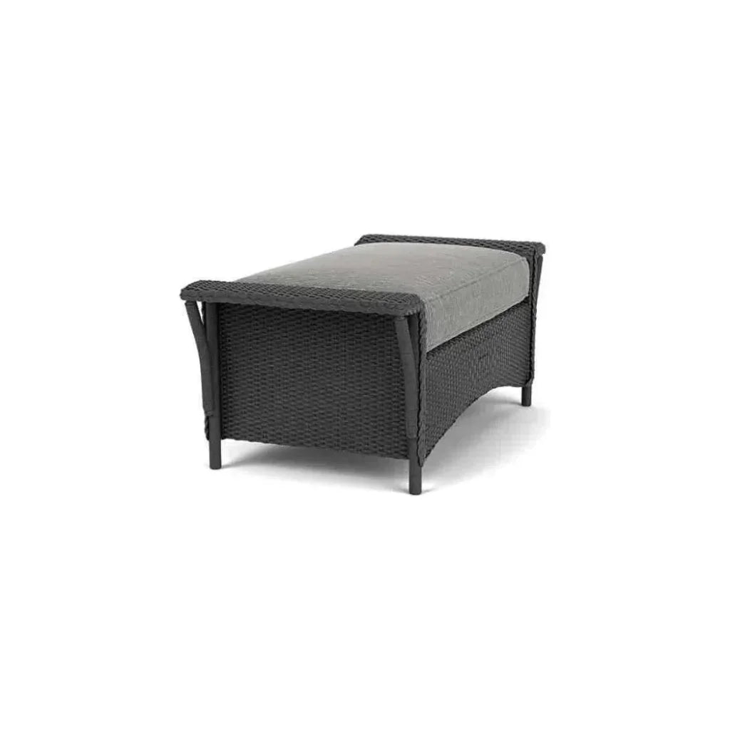 Nantucket Large Ottoman Premium Wicker Furniture-Outdoor Ottomans-Lloyd Flanders-LOOMLAN