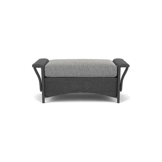 Nantucket Large Ottoman Premium Wicker Furniture-Outdoor Ottomans-Lloyd Flanders-LOOMLAN