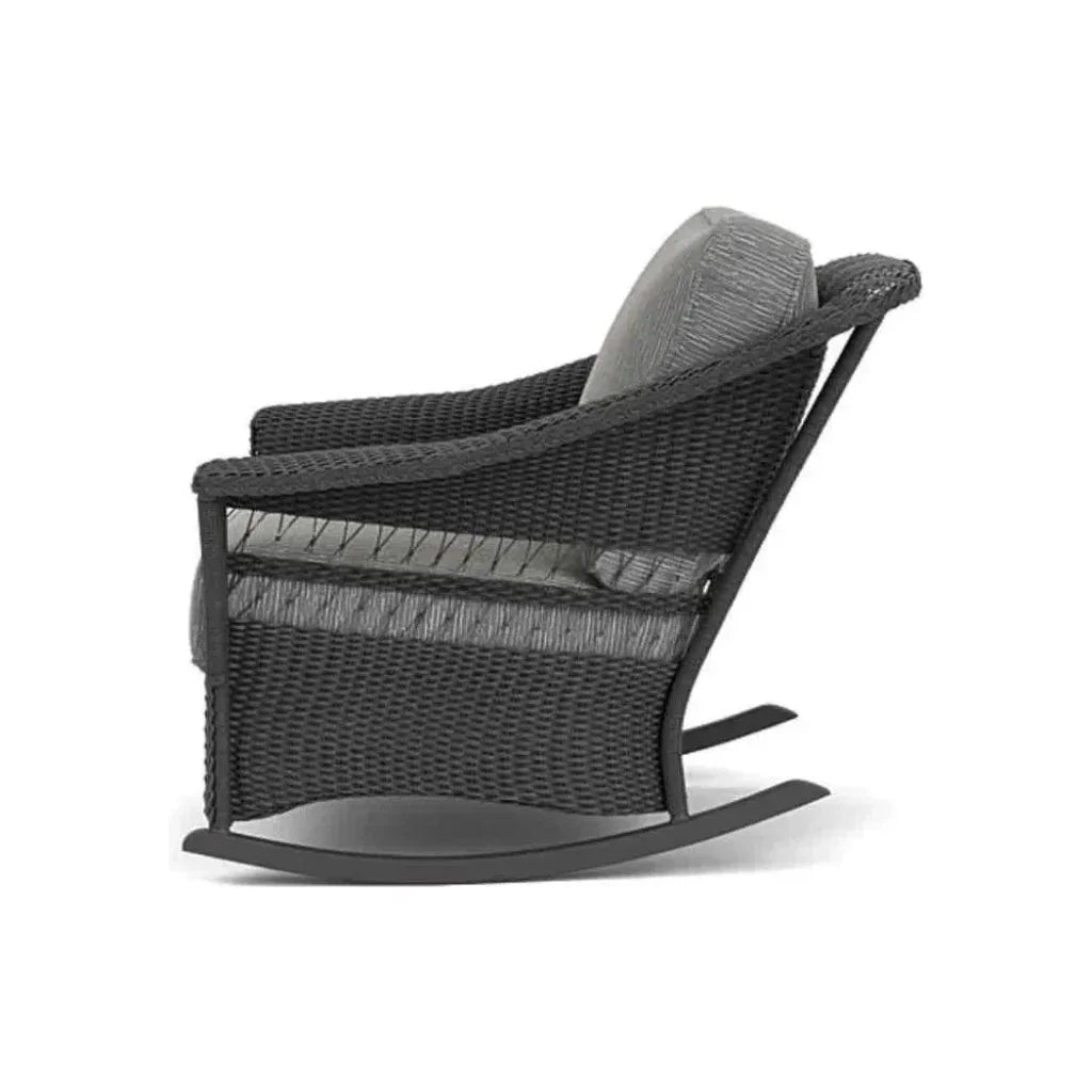 Nantucket Lounge Rocker Premium Wicker Furniture-Outdoor Lounge Chairs-Lloyd Flanders-LOOMLAN
