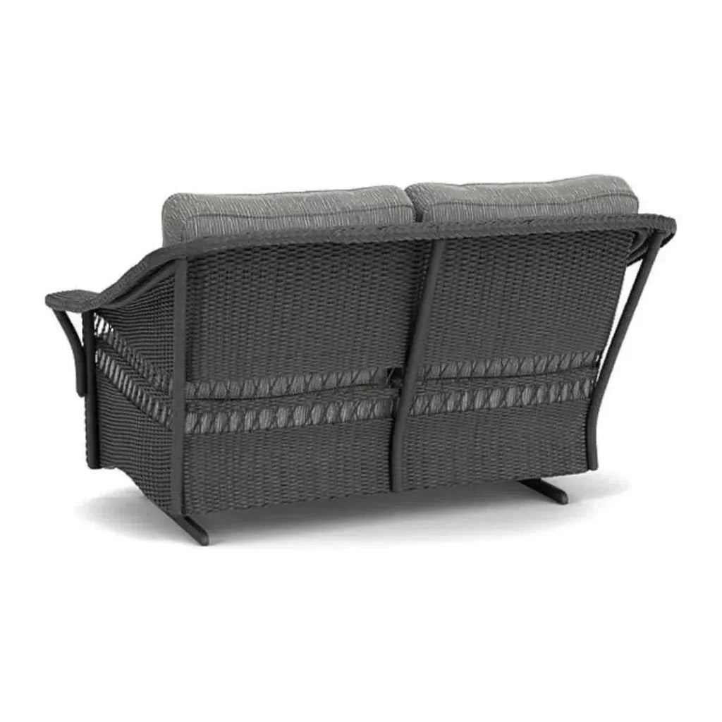 Nantucket Loveseat Glider Premium Wicker Furniture - LOOMLAN - Lloyd Flanders - Outdoor Sofas & Loveseats