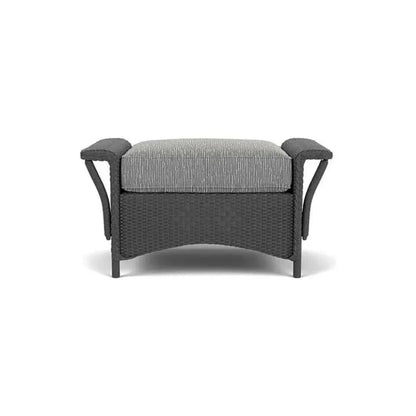 Nantucket Ottoman Premium Wicker Furniture-Outdoor Ottomans-Lloyd Flanders-LOOMLAN