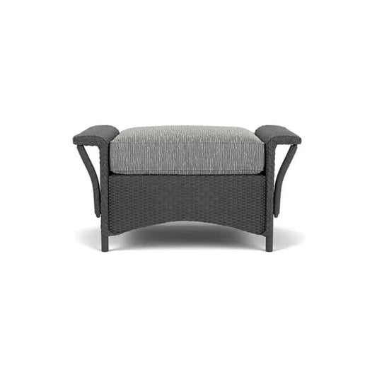Nantucket Ottoman Premium Wicker Furniture-Outdoor Ottomans-Lloyd Flanders-LOOMLAN