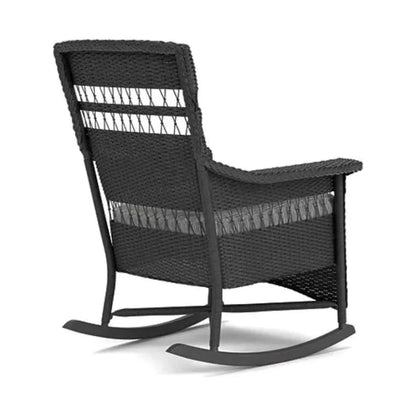 Nantucket Porch Rocker Premium Wicker Furniture-Outdoor Lounge Chairs-Lloyd Flanders-LOOMLAN