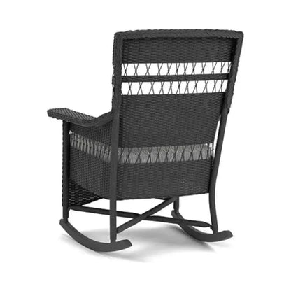 Nantucket Porch Rocker Premium Wicker Furniture-Outdoor Lounge Chairs-Lloyd Flanders-LOOMLAN