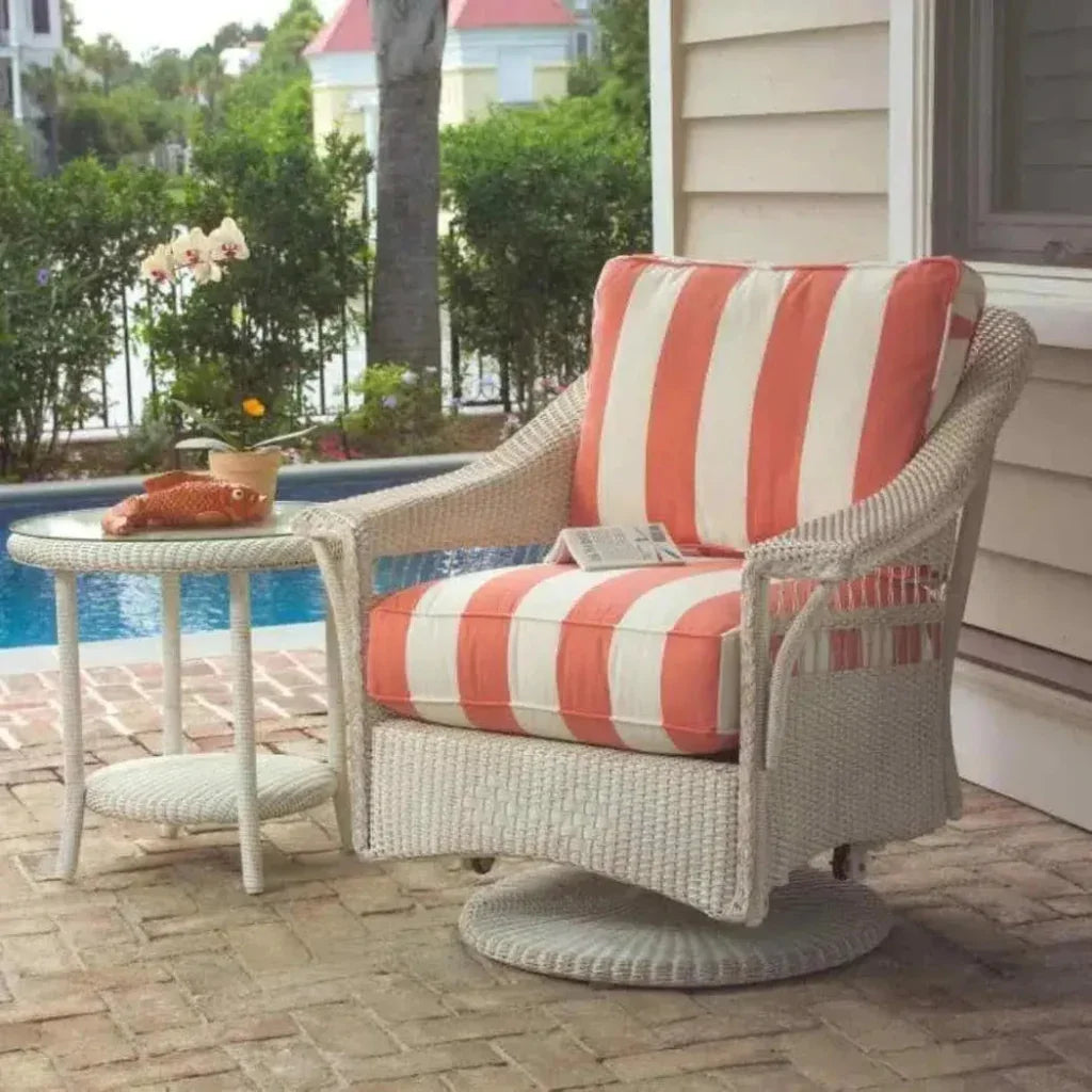 Nantucket Swivel Glider Lounge Chair-Outdoor Lounge Chairs-Lloyd Flanders-LOOMLAN