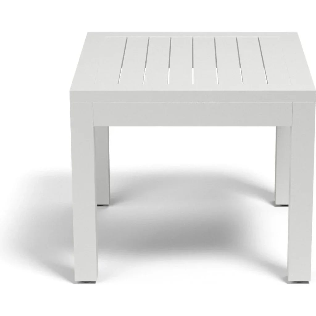 Naples Aluminum Made Outdoor End Table - LOOMLAN - Sunset West - Outdoor Side Tables