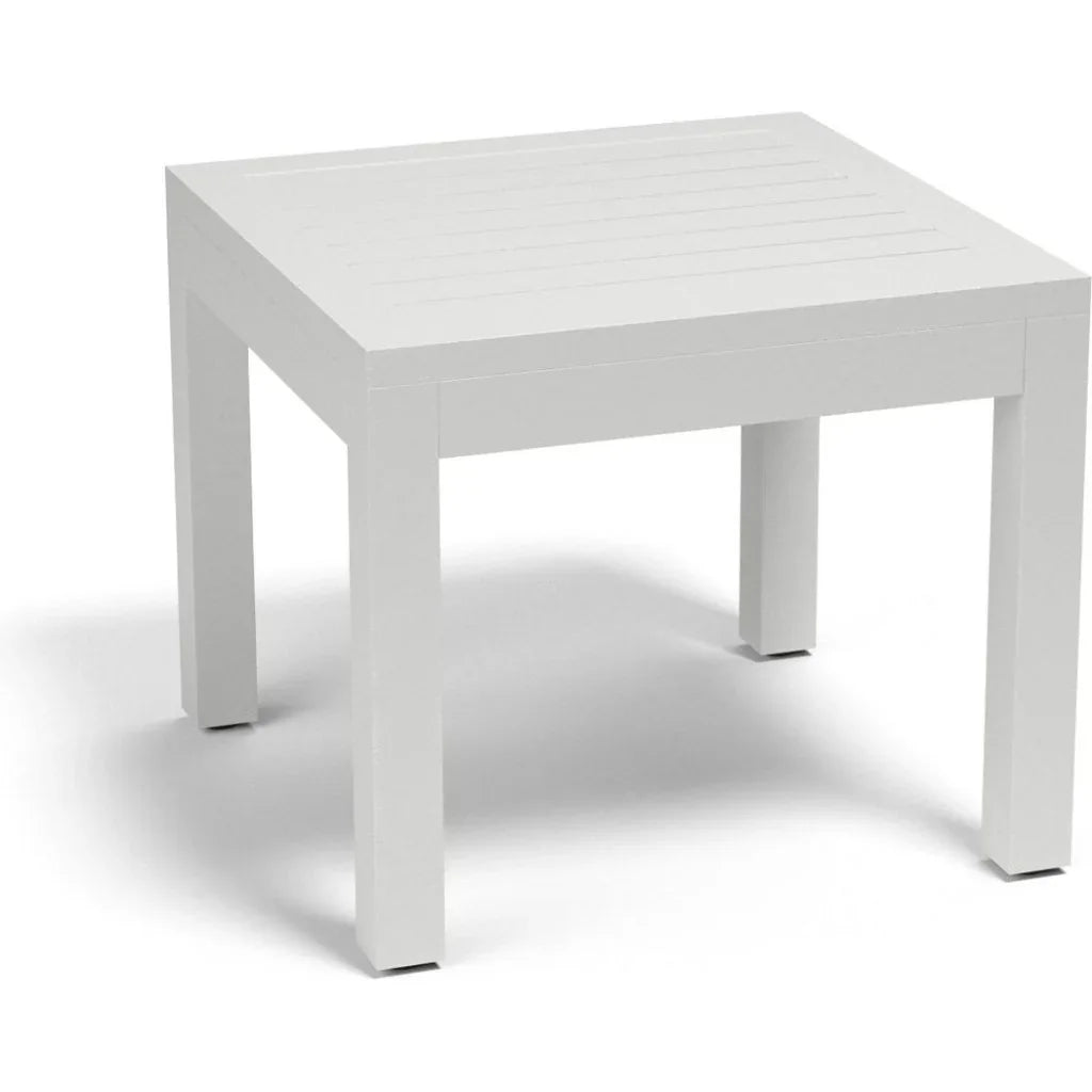 Naples Aluminum Made Outdoor End Table - LOOMLAN - Sunset West - Outdoor Side Tables