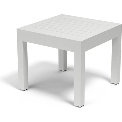 Naples Aluminum Made Outdoor End Table - LOOMLAN - Sunset West - Outdoor Side Tables
