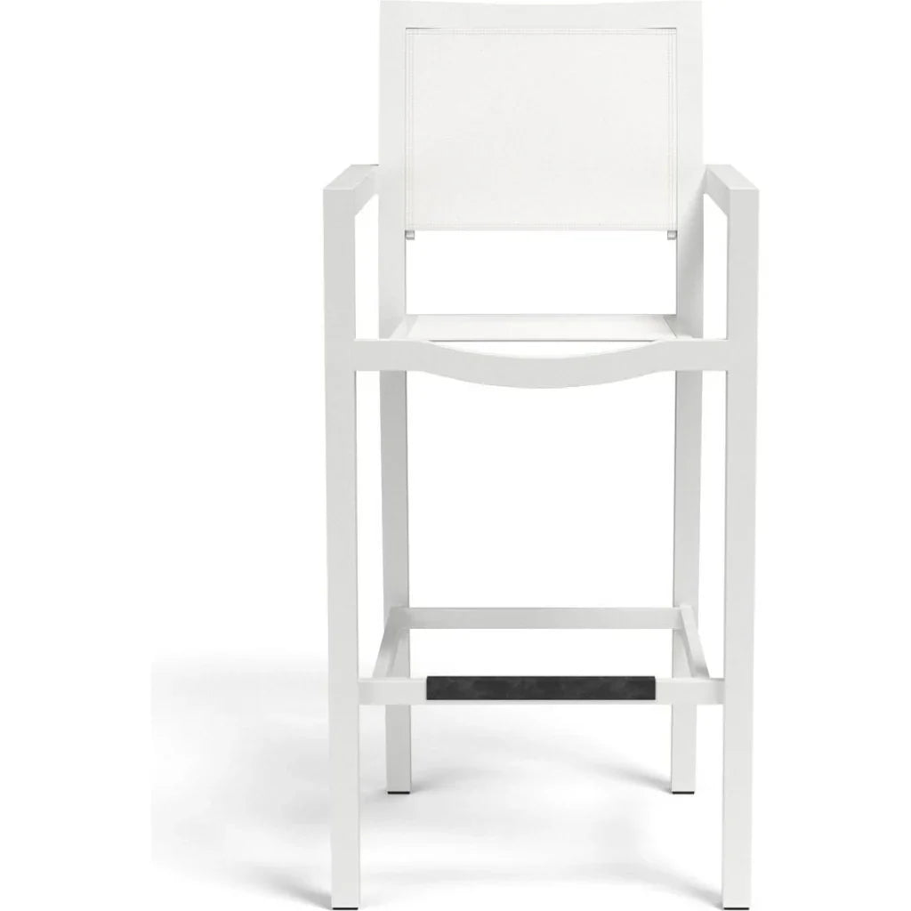 Naples Aluminum Made Sling Outdoor Barstool-Outdoor Bar Stools-Sunset West-LOOMLAN