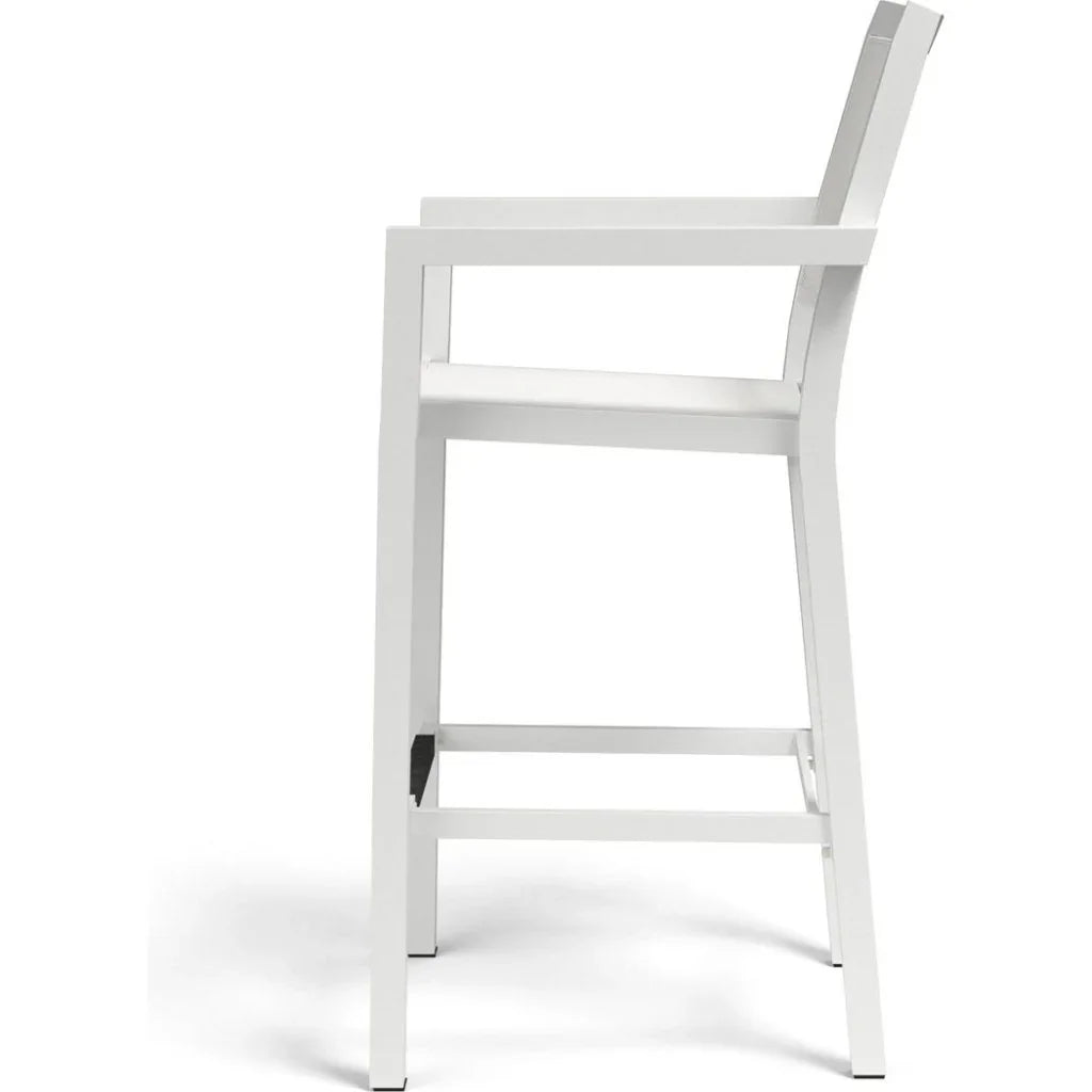 Naples Aluminum Made Sling Outdoor Barstool-Outdoor Bar Stools-Sunset West-LOOMLAN