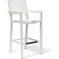 Naples Aluminum Made Sling Outdoor Barstool-Outdoor Bar Stools-Sunset West-LOOMLAN