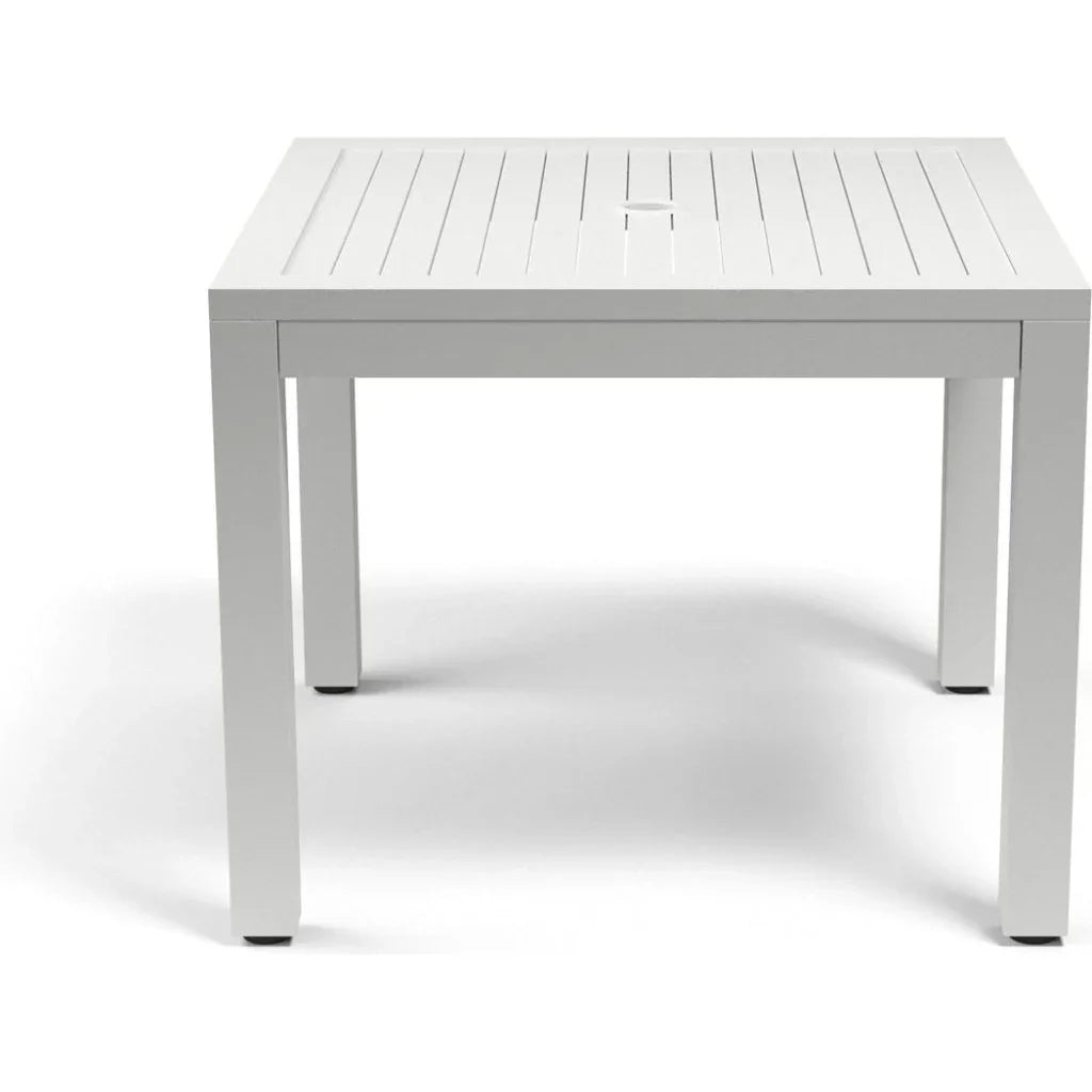 Naples Aluminum Square Outdoor Dining Table-Outdoor Dining Tables-Sunset West-LOOMLAN