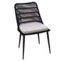 Naples Grey Fabric Outdoor Dining Chair 2PC-Outdoor Dining Chairs-LH Imports-LOOMLAN