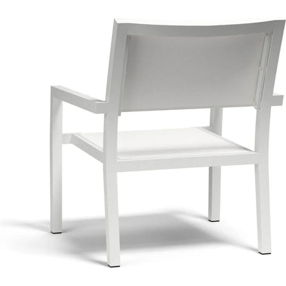 Naples Stackable Sling Outdoor Club Chair-Outdoor Accent Chairs-Sunset West-LOOMLAN