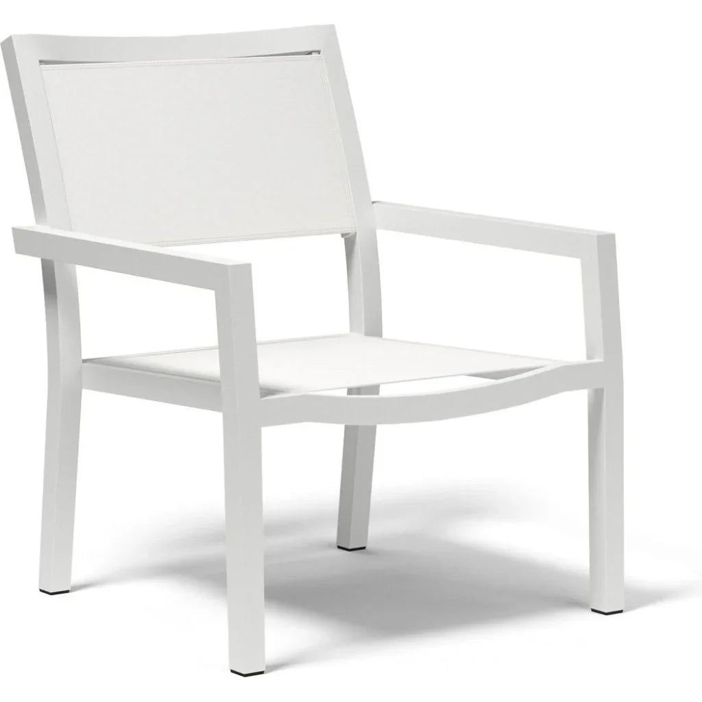 Naples Stackable Sling Outdoor Club Chair-Outdoor Accent Chairs-Sunset West-LOOMLAN