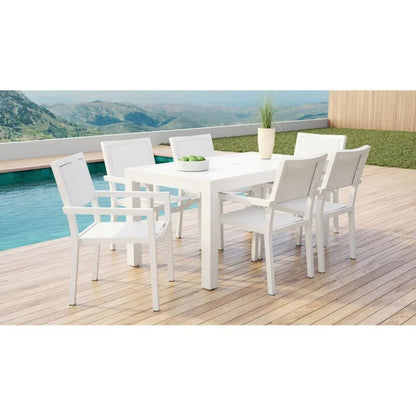 Naples Stackable Sling Outdoor Dining Chair 2PC-Outdoor Dining Chairs-Sunset West-LOOMLAN