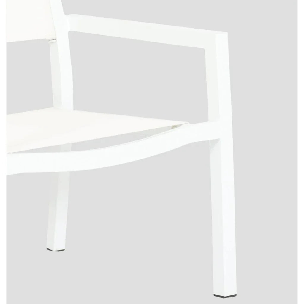 Naples Stackable Sling Outdoor Dining Chair 2PC-Outdoor Dining Chairs-Sunset West-LOOMLAN