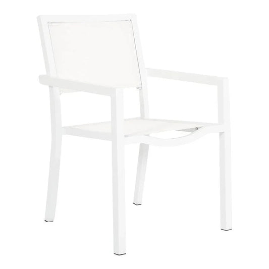 Naples Stackable Sling Outdoor Dining Chair 2PC-Outdoor Dining Chairs-Sunset West-LOOMLAN
