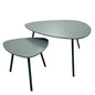 Naples Steel Outdoor Nesting Coffee Table 2PC-Outdoor Coffee Tables-LH Imports-LOOMLAN