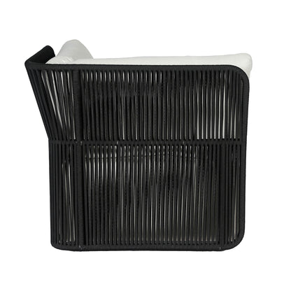 Naples White Fabric Outdoor Modular Corner