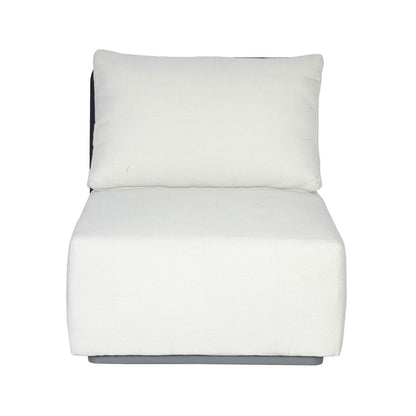 Naples White Fabric Outdoor Modular Sofa