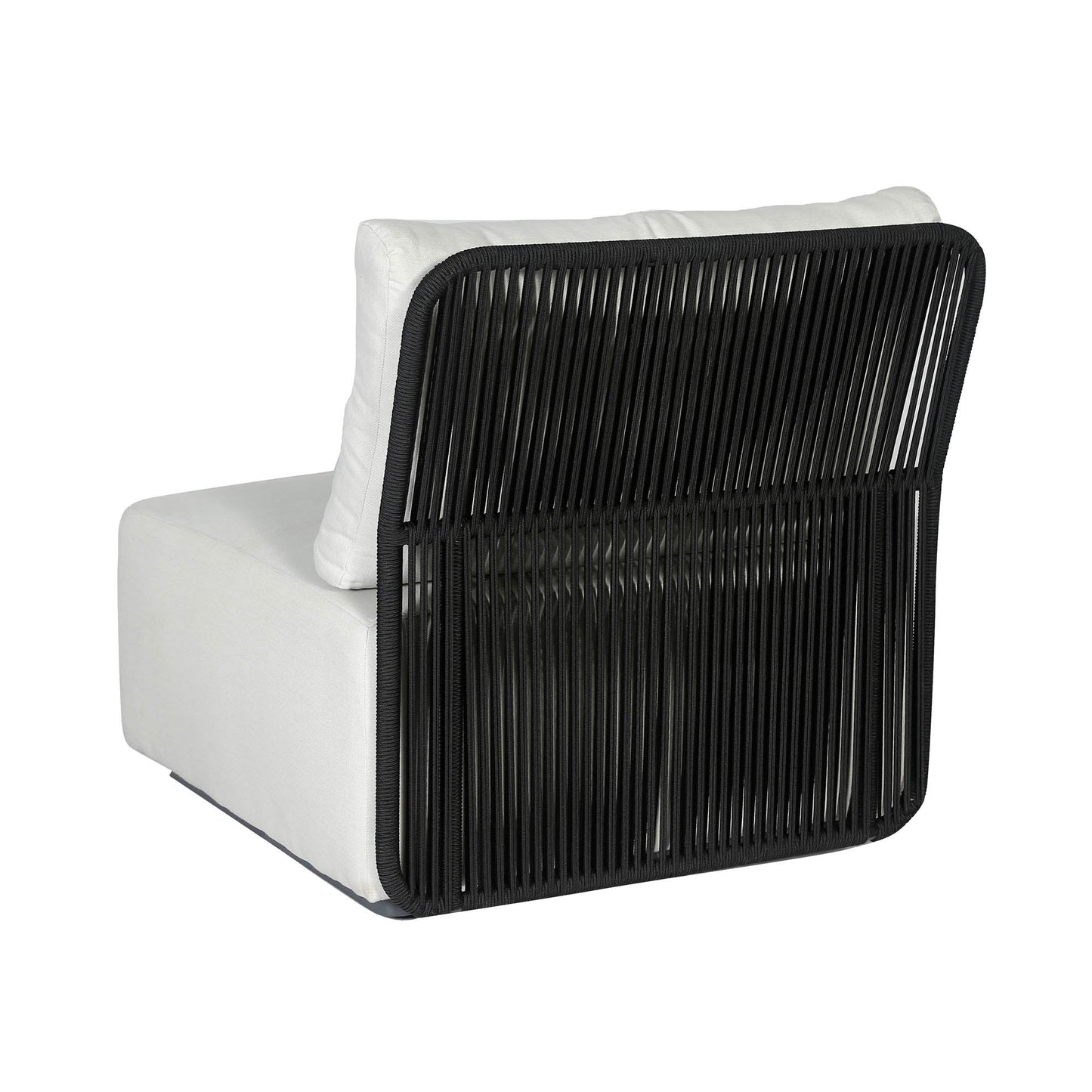 Naples White Fabric Outdoor Modular Sofa