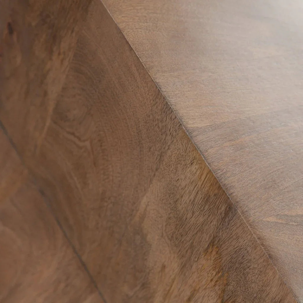 Nara Sculptured Design Wooden Pedestal End Table - LOOMLAN - Diamond Sofa - Side Tables