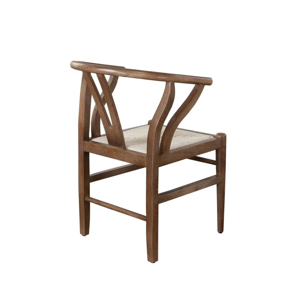 Nara Wishbone Wood Framed Dining Chair - LOOMLAN - Diamond Sofa - Dining Chairs