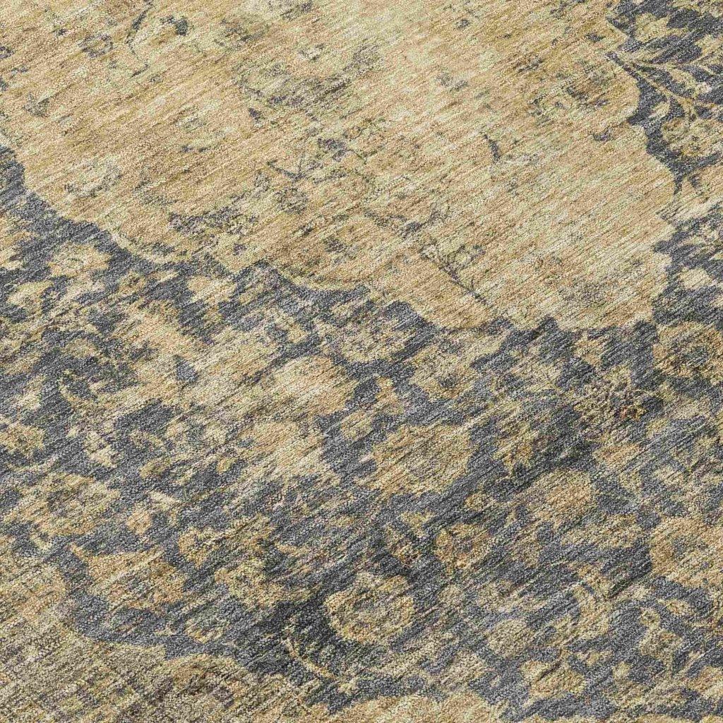 Naraxa Gray Washable Indoor - Outdoor Rug - LOOMLAN - LOOMLAN Rugs - Outdoor Rugs