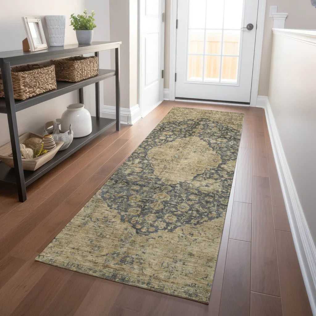 Naraxa Gray Washable Indoor - Outdoor Rug - LOOMLAN - LOOMLAN Rugs - Outdoor Rugs
