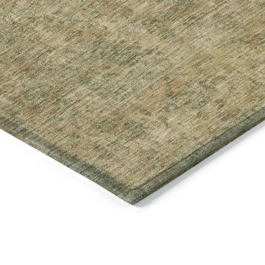 Naraxa Green Washable Indoor - Outdoor Rug - LOOMLAN - LOOMLAN Rugs - Outdoor Rugs