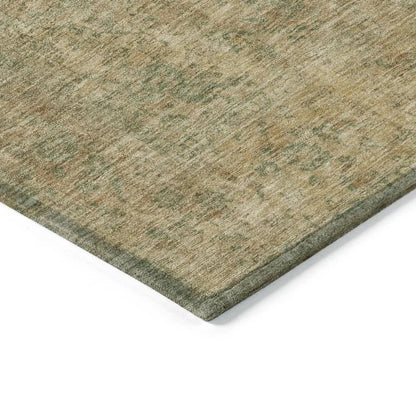Naraxa Green Washable Indoor - Outdoor Rug - LOOMLAN - LOOMLAN Rugs - Outdoor Rugs