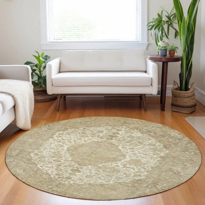Naraxa Ivory Washable Indoor - Outdoor Rug - LOOMLAN - LOOMLAN Rugs - Outdoor Rugs