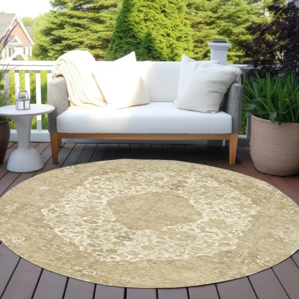 Naraxa Ivory Washable Indoor - Outdoor Rug - LOOMLAN - LOOMLAN Rugs - Outdoor Rugs