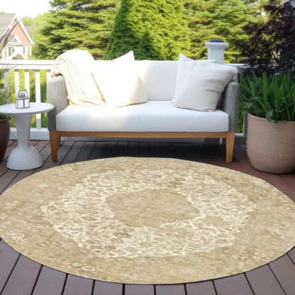Naraxa Ivory Washable Indoor - Outdoor Rug - LOOMLAN - LOOMLAN Rugs - Outdoor Rugs