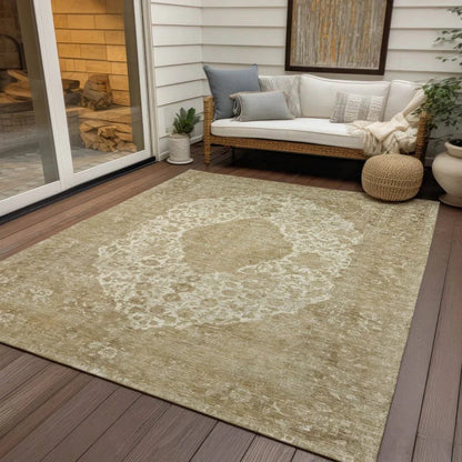 Naraxa Ivory Washable Indoor - Outdoor Rug - LOOMLAN - LOOMLAN Rugs - Outdoor Rugs