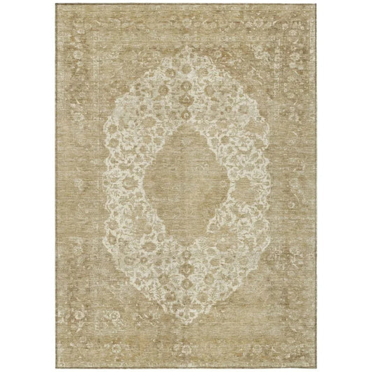 Naraxa Ivory Washable Indoor - Outdoor Rug - LOOMLAN - LOOMLAN Rugs - Outdoor Rugs