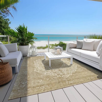 Naraxa Ivory Washable Indoor - Outdoor Rug - LOOMLAN - LOOMLAN Rugs - Outdoor Rugs