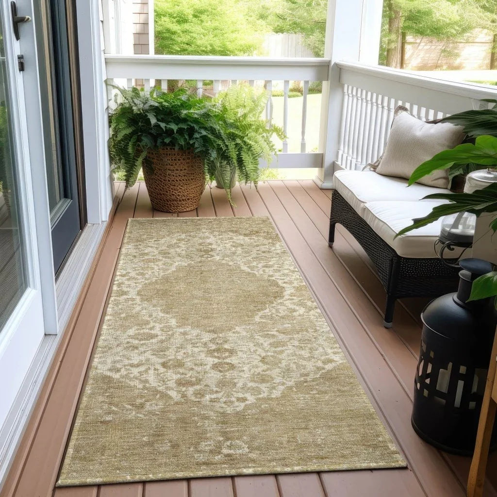 Naraxa Ivory Washable Indoor - Outdoor Rug - LOOMLAN - LOOMLAN Rugs - Outdoor Rugs