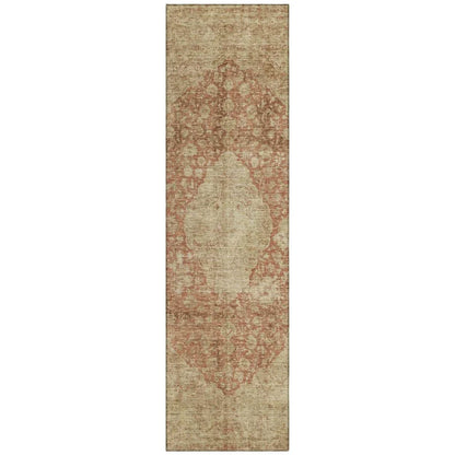 Naraxa Orange Washable Indoor - Outdoor Rug - LOOMLAN - LOOMLAN Rugs - Outdoor Rugs