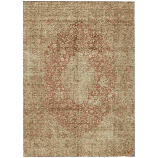 Naraxa Orange Washable Indoor - Outdoor Rug - LOOMLAN - LOOMLAN Rugs - Outdoor Rugs