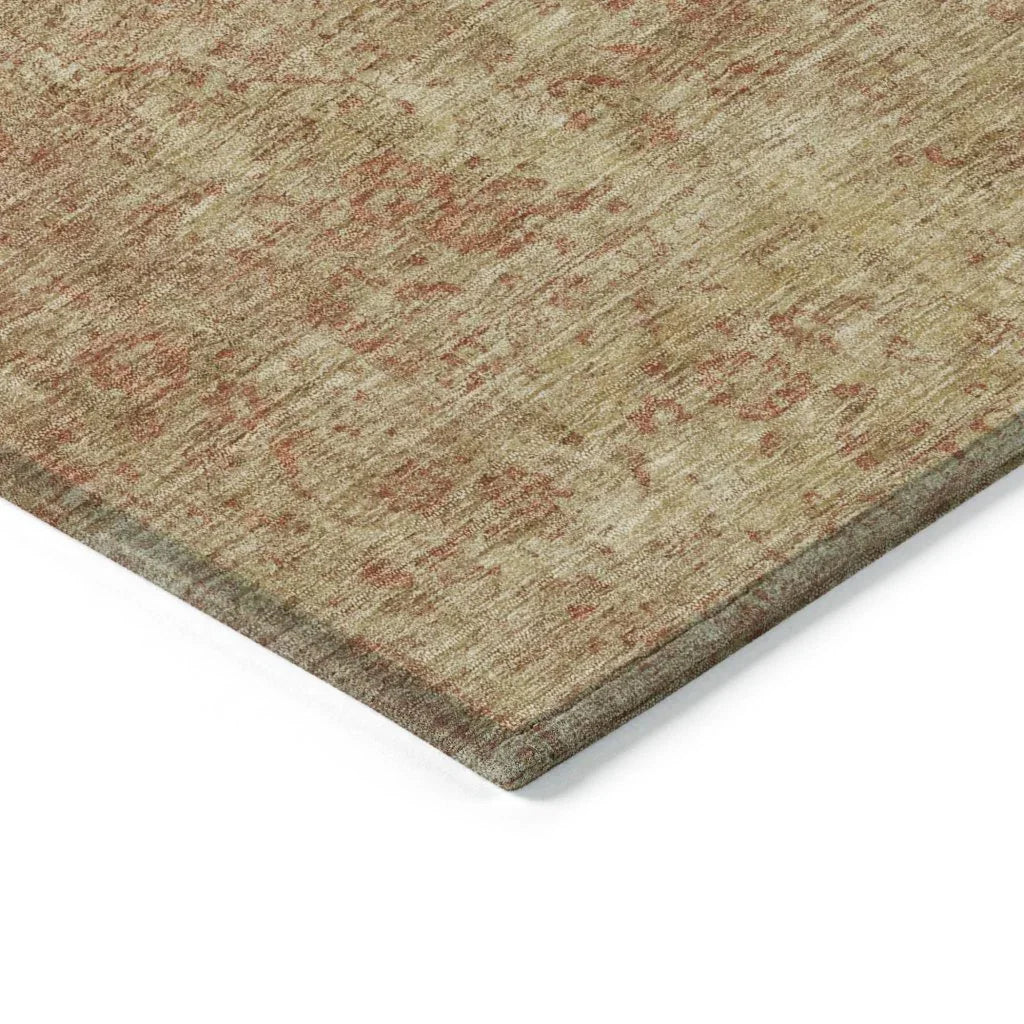 Naraxa Orange Washable Indoor - Outdoor Rug - LOOMLAN - LOOMLAN Rugs - Outdoor Rugs