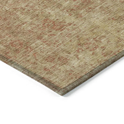 Naraxa Orange Washable Indoor - Outdoor Rug - LOOMLAN - LOOMLAN Rugs - Outdoor Rugs