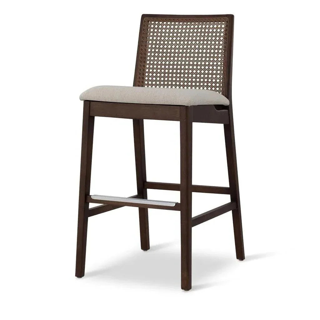 Nardia Boucle Cane Counter Stool - LOOMLAN - Urbia - Counter Stools