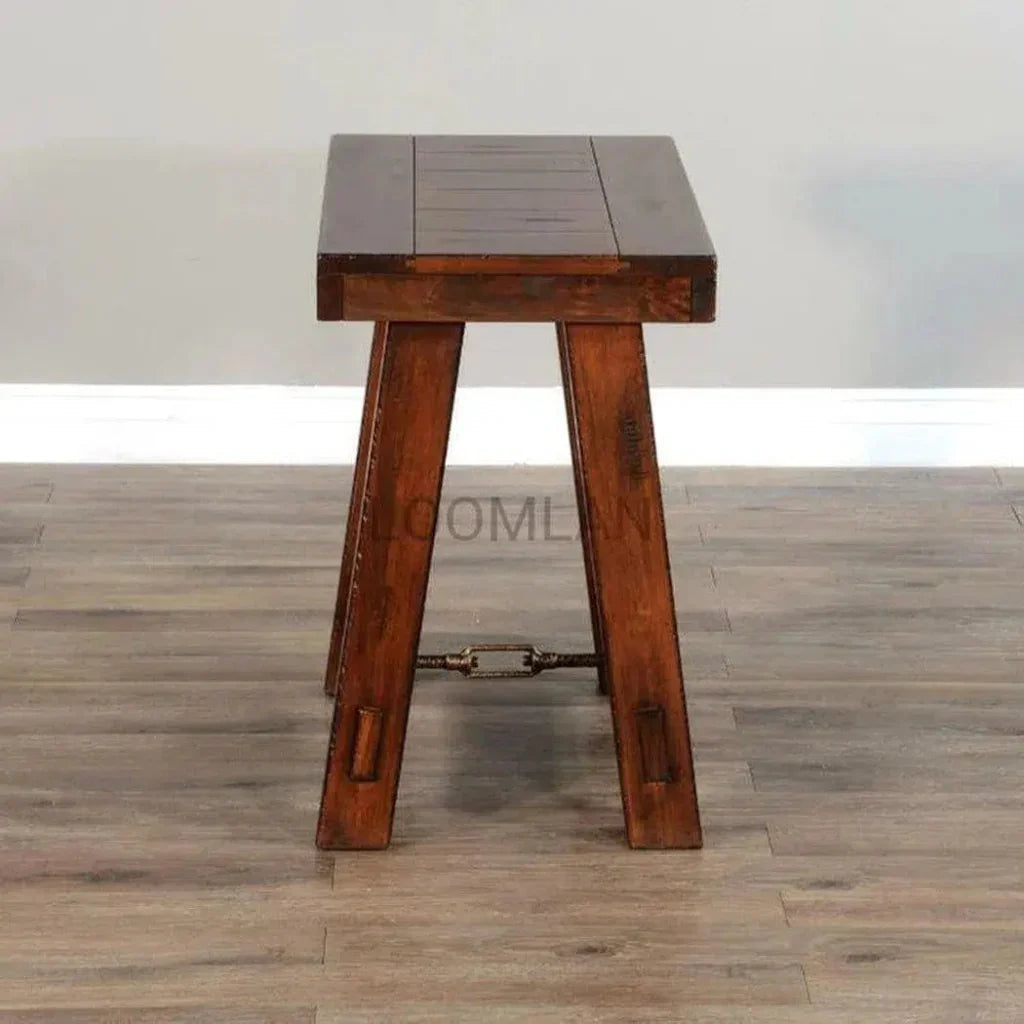 Narrow Rectangular Wood End Side Table - LOOMLAN - Sunny D - Side Tables