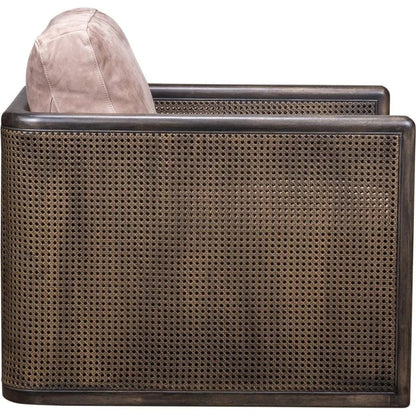 Nassau Leather Comfort Swivel Chair - LOOMLAN - Olivia + Quinn - Club Chairs