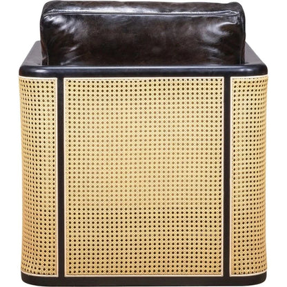 Nassau Leather Comfort Swivel Chair - LOOMLAN - Olivia + Quinn - Club Chairs